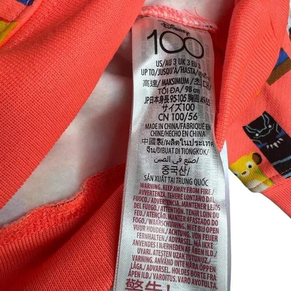 NEW Disney Store 100th Anniversary Toddler Sweatshirt Allover Character Print 3T